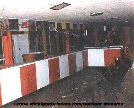 Starlite Drive-In Theatre - Starlite Inside Snackbar 1987 Courtesy Outdoor Moovies (newer photo)